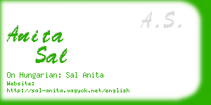 anita sal business card